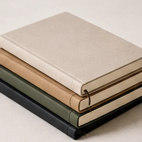 Cuadernos tapa tela x3
